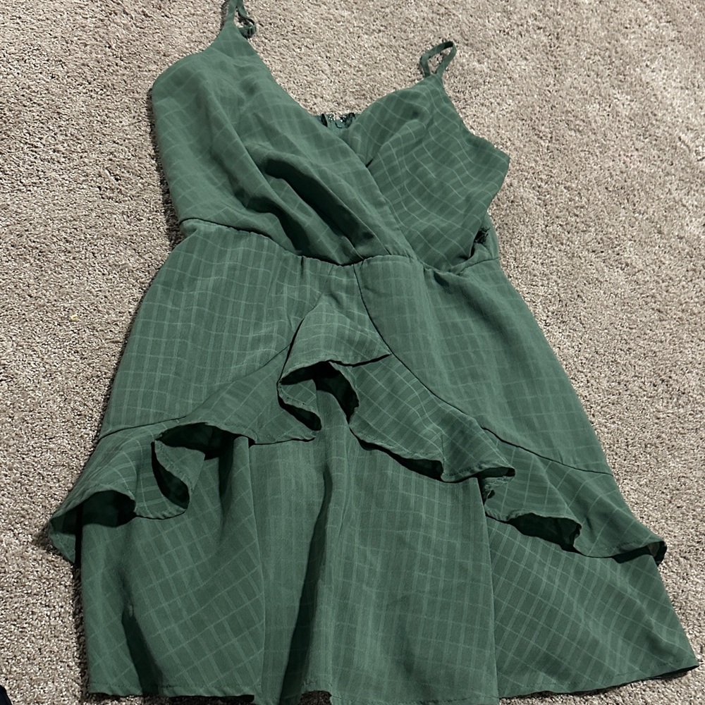 Trixxi Forest Green Mini Dress